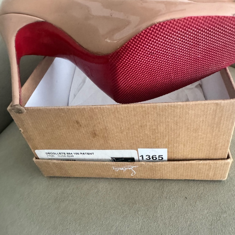 Christian Louboutin Beige Heels DECOLLETE - Picture 14 of 14